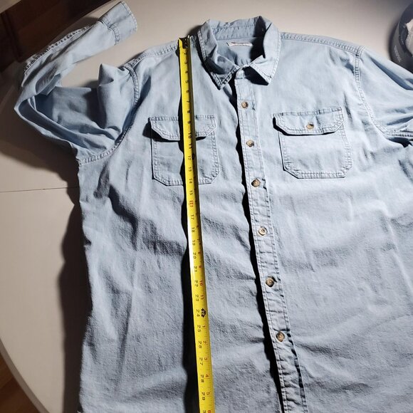 Wrangler Denim Mens Stretch Button Front Shirt Sz XL - Picture 11 of 16